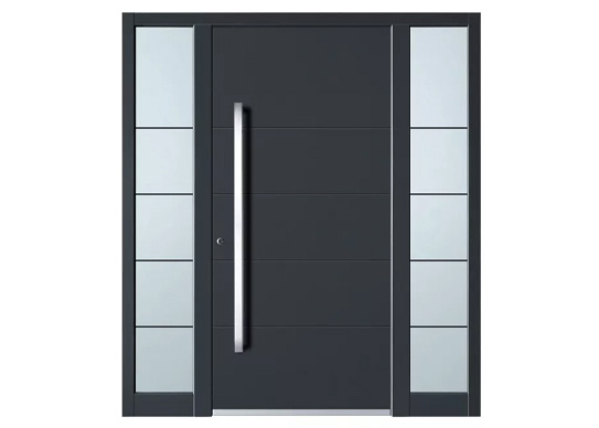 Puerta frontal de pivote negro: el significado Profundible del Feng Shui y la elección de los hogares modernos