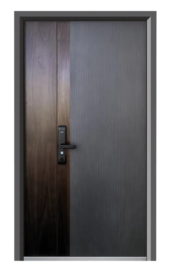 Mezclar la potencia y el pináculo: el encanto de las puertas blindadas de madera de acero