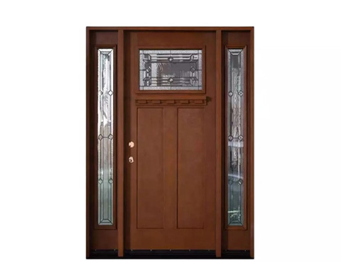 Puerta de entrada de vidrio de 2 Sidelite, puerta de entrada de fibra de vidrio, puerta de apartamento