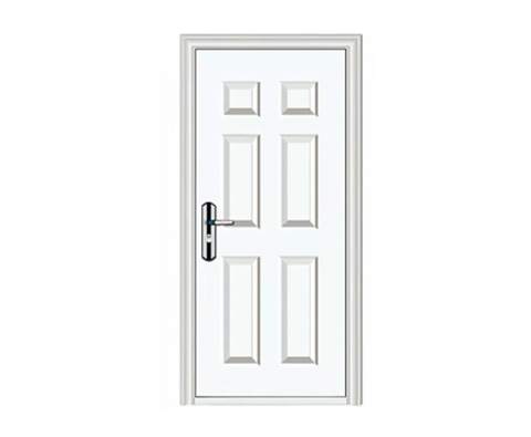 Color blanco casa moderna diseño exterior puerta de acero decorativa estilo interior puerta americana