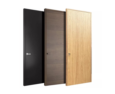 Puerta de panel de madera maciza interior de roble Puertas de dormitorio modernas